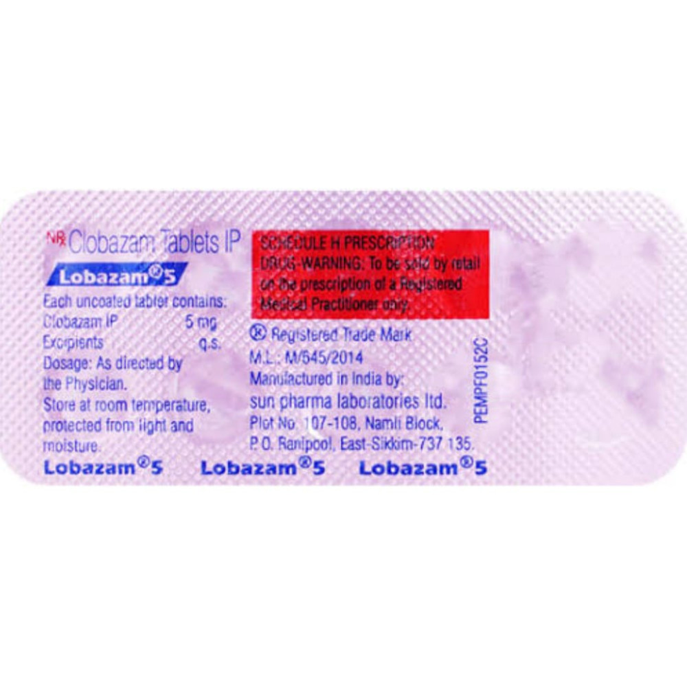 LOBAZAM 5 TABLETS