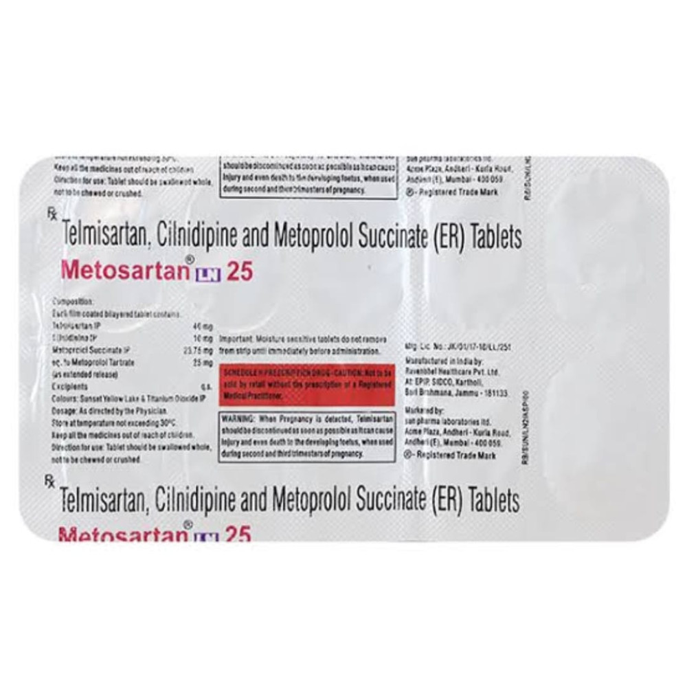 METOSARTAN LN 25 TAB