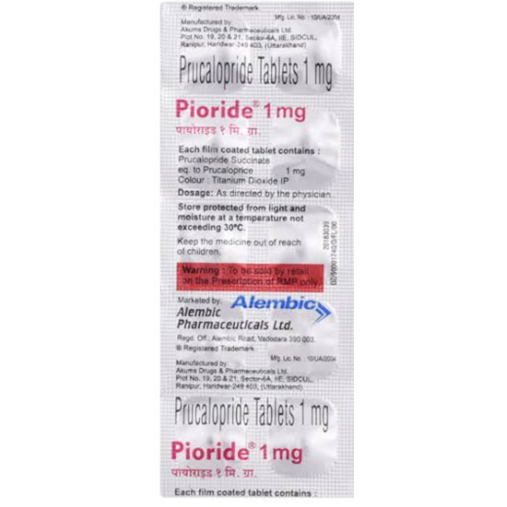 PIORIDE 1MG TABLETS 