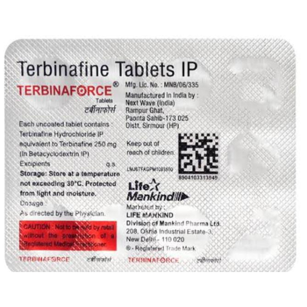 TERBINAFORCE 250 TAB