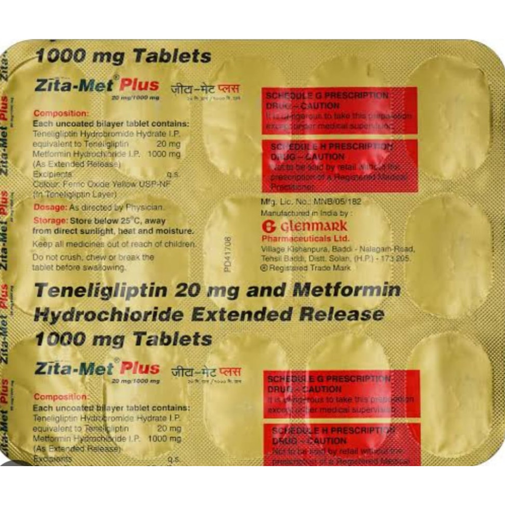 ZITA - MET 20/1000 TABLETS