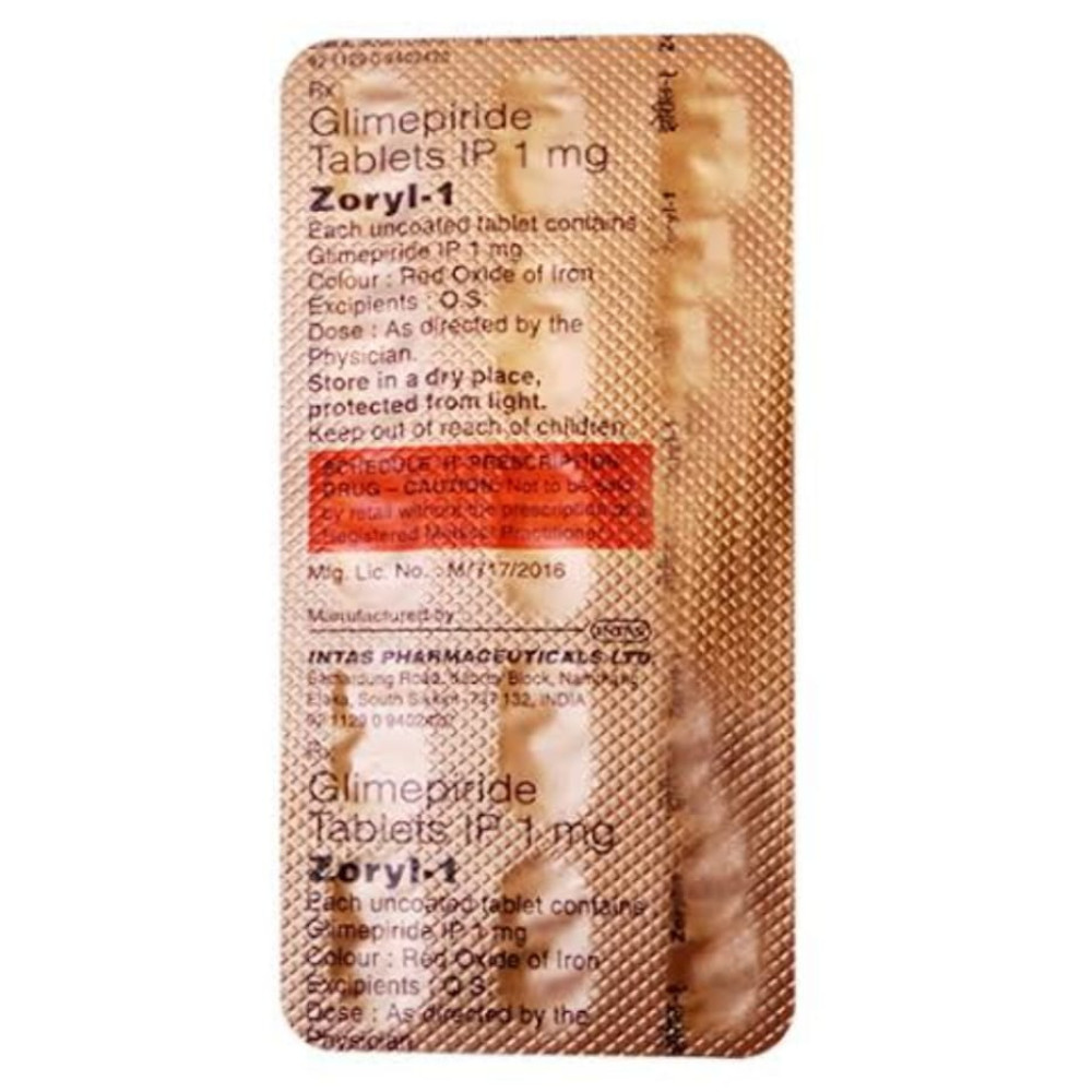 ZORYL 1 TABLETS 