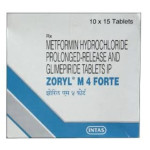 ZORYL M 4 FORTE TAB